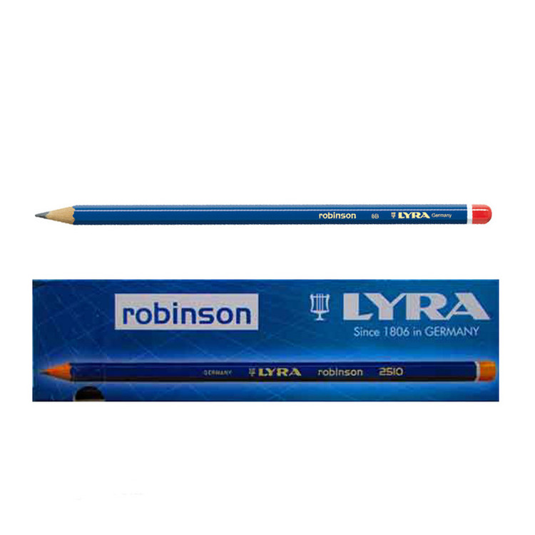 مداد طراحی لیرا مدل robinson کد 2B بسته 12 عددی