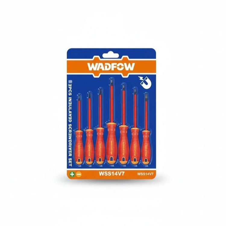 پیچ گوشتی عایق برق وادفو مدل WSS7407 بسته 7 عددی