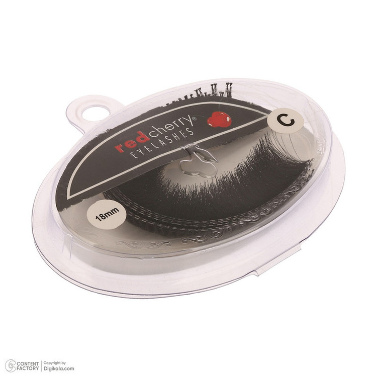 مژه مصنوعی رد چری مدل Classic Cluster Band کد 18 C بسته 10 عددی