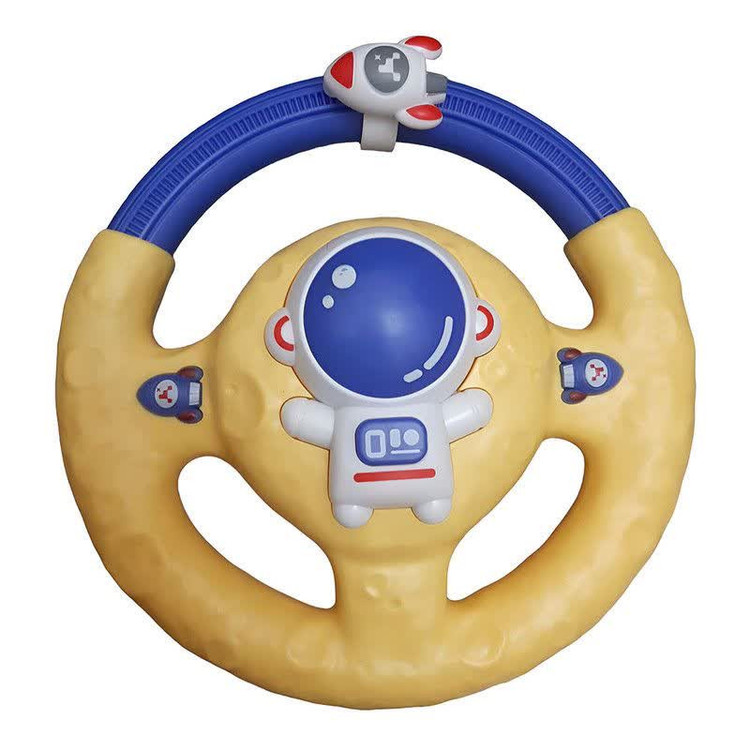 اسباب بازی ناب سل مدل فرمان داشبوردی طرح ادم فضایی موزیکال چراغدار با چرخش 360 درجه SPACE SERIES LITTLE DRIVER