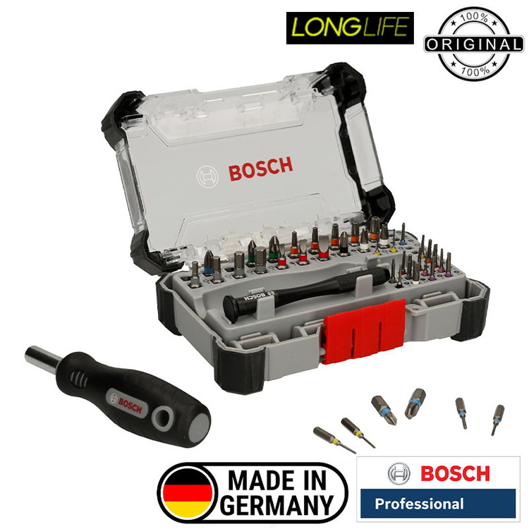 سری پیچ گوشتی بوش مدل فشار قوی کد BOX 42 IMPACT CONTROL مجموعه 42 عددی