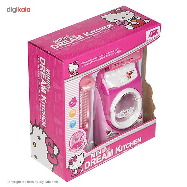 ماشین لباسشویی اسباب بازی ای ام تی مدل Hello Kitty