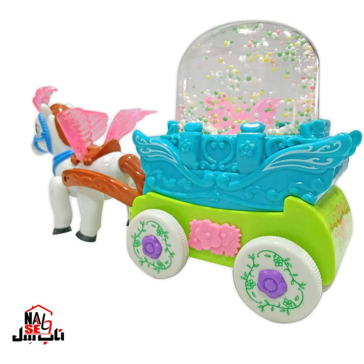 اسباب بازی ناب سل مدل کالسکه حباب دار موزیکال طرح Bubble Carriage with Horse
