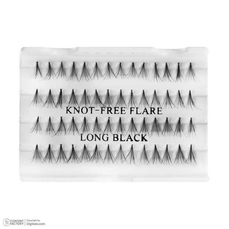 مژه مصنوعی رد چری مدل Knot-Free Flare Long بسته ۵۶ عددی
