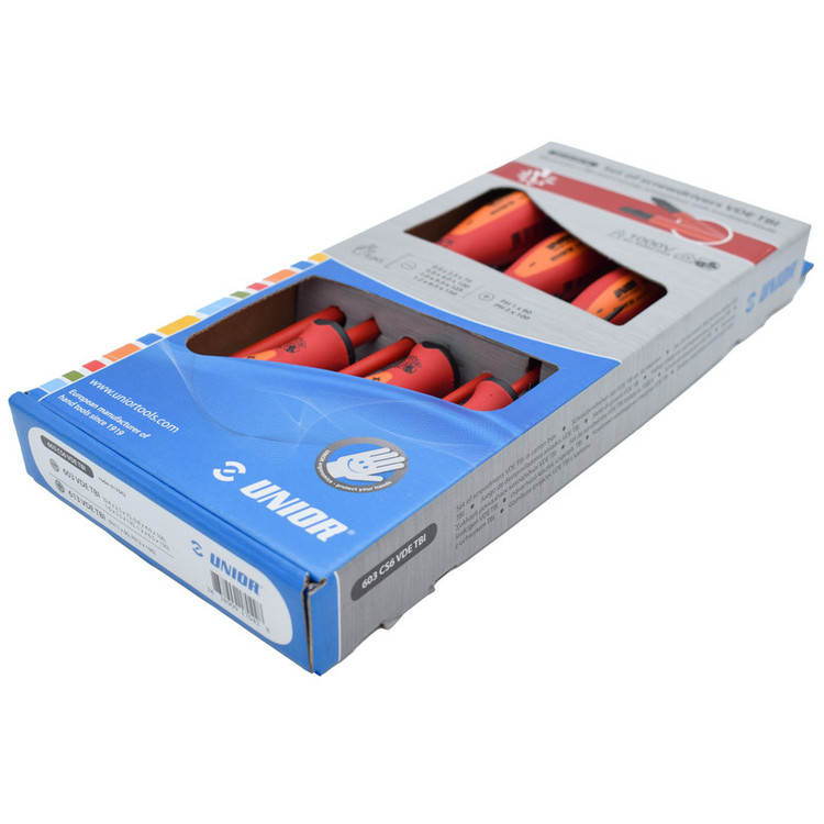 پیچ گوشتی یونیور مدل 603CS6VDE-TBI بسته 6 عددی