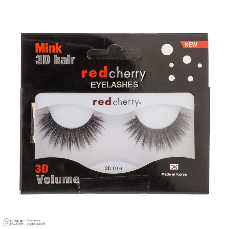 مژه مصنوعی سهبعدی رد چری مدل Mink 3D Hair 3D 016