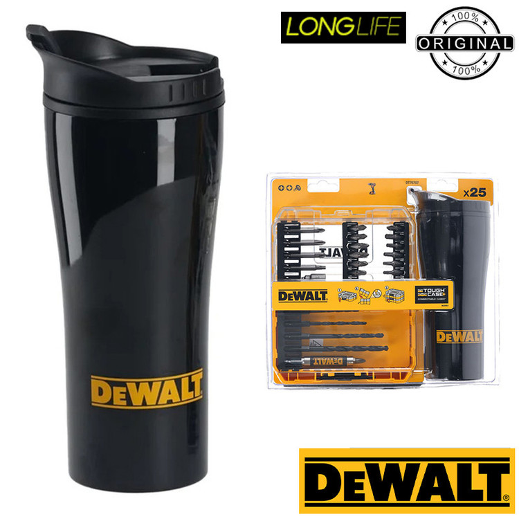 سری پیچ گوشتی و مته دیوالت مدل فشار قوی کد L_BOX 70707QZ مجموعه 25 عددی به همراه ماگ