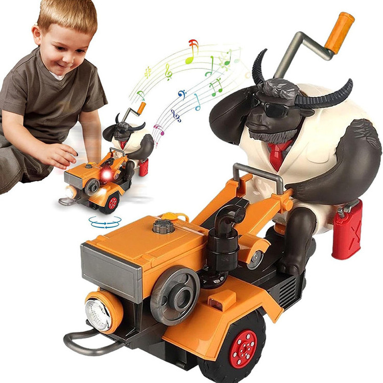 اسباب بازی مدل گاو باغبان طرح ماشین چمن زن کد LD-168A