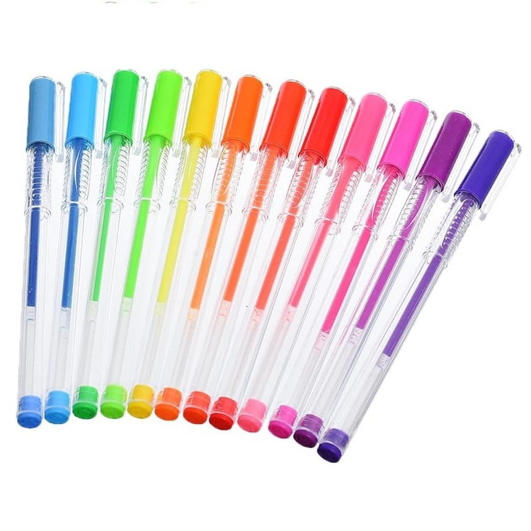 خودکار قطر نوشتاری1 میلی متر یالونگ مدل NEON COLOR بسته 12 عددی
