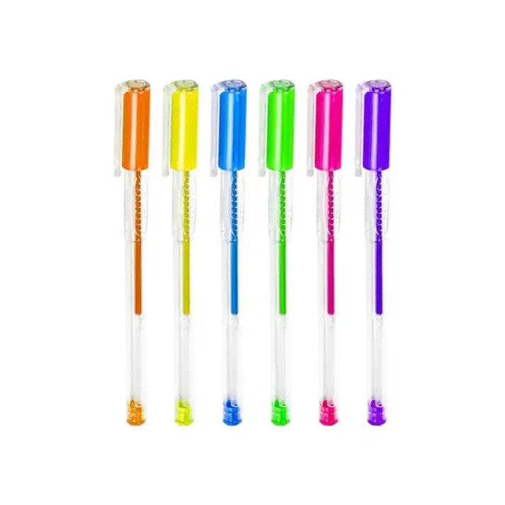 خودکار قطر نوشتاری1 میلی متر یالونگ مدل NEON COLOR بسته 12 عددی