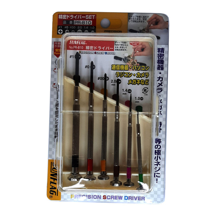 پیچ گوشتی ساعتی سان فلگ مدل PR-810 مجموعه 6 عددی