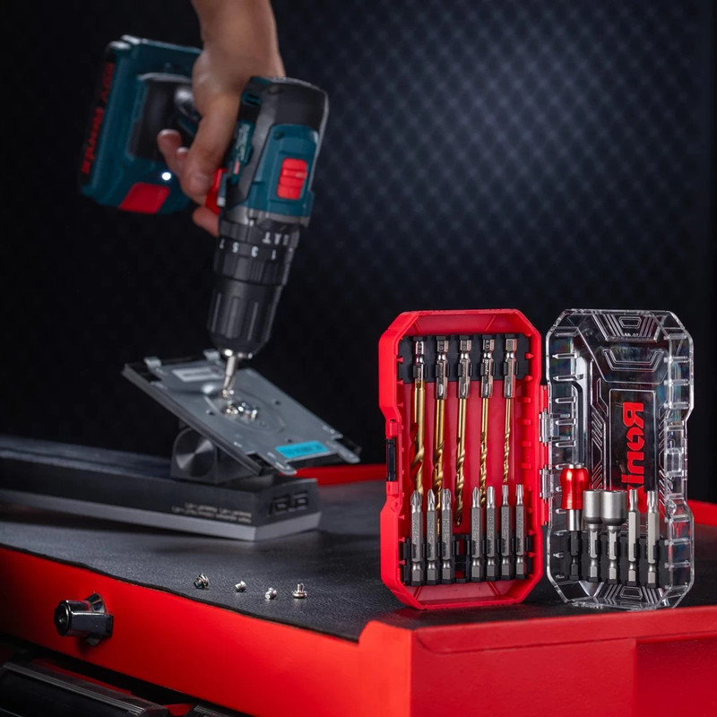 مته و سری پیچ گوشتی رونیکس مدل CRV5453.Steel مجموعه 18 عددی