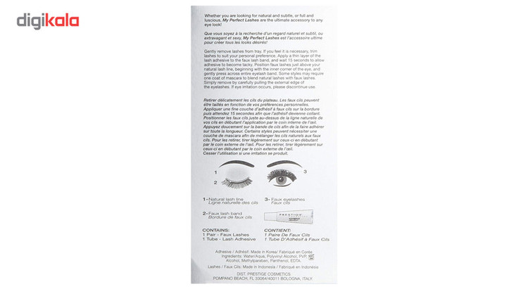 مژه مصنوعی پرستیژ مدل Faux Lashes Michelle شماره FL-09