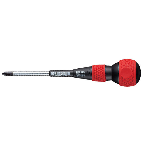 پیچ گوشتی چهارسو وسل مدل ballgrip220(PH2x100) سایز 100 میلی متر