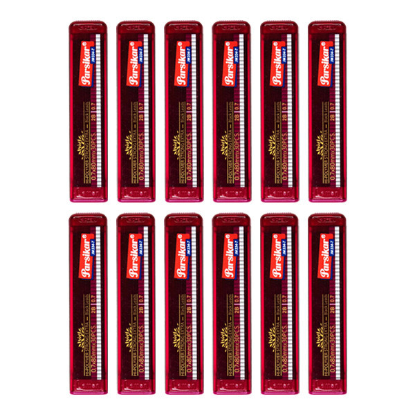 نوک مداد نوکی 0.7 میلی متری پارسیکار مدل JM334 کد AT-129-4 بسته 12 عددی