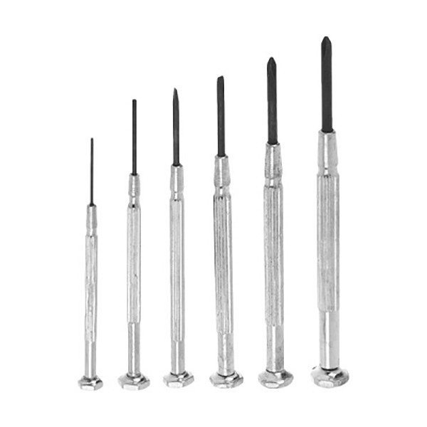 مجموعه 6 عددی پیچ گوشتی ساعتی مدل فلزی QTools