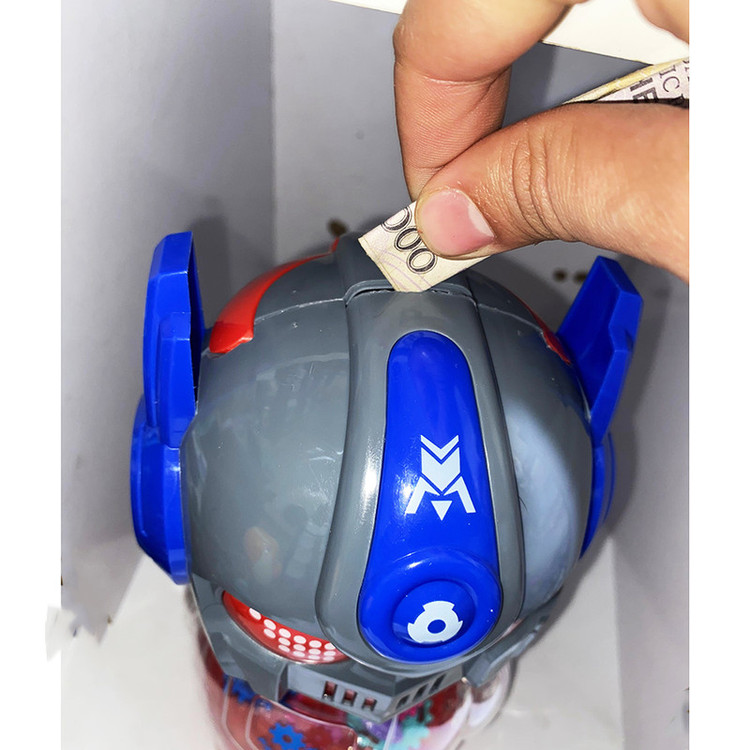 اسباب بازی مدل چرخ دنده ای قلک طرح رباتی کد ZR180-3