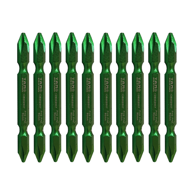 سری پیچ گوشتی دو سر چهار سو تام مدل HT -0065 مجموعه 10 عددی