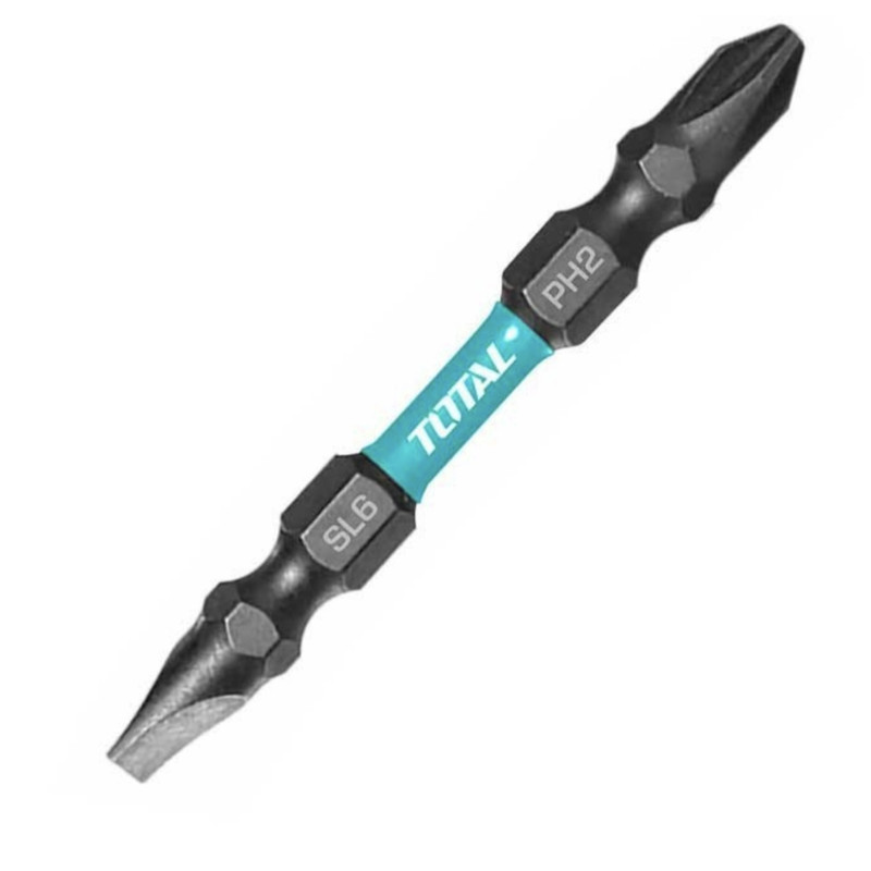 سری پیچ گوشتی یکسر چهارسو یکسر دو سو توتال مدل TACIM16HL133 بسته 10 عددی