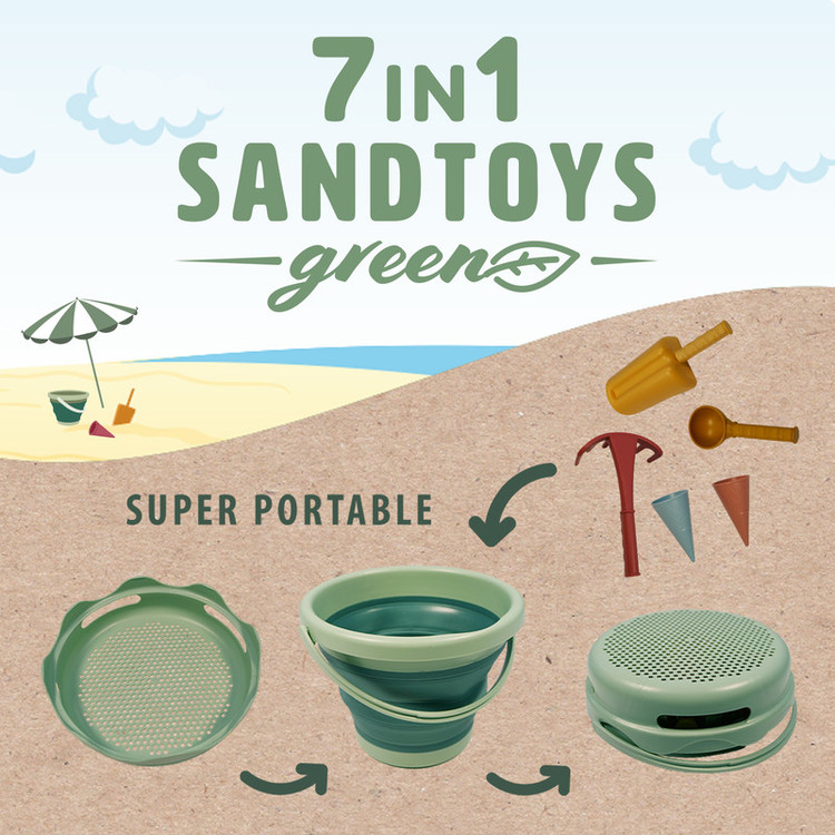 شن بازی شیلدکروت مدل Sandtoys Green