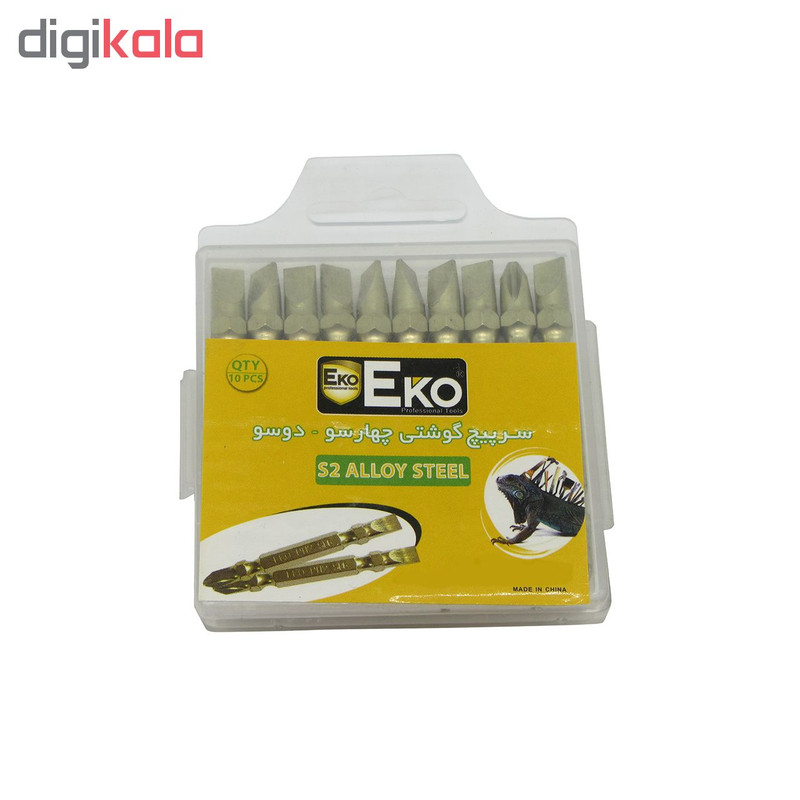 مجموعه 10 عددی سری پیچ گوشتی اکو مدل PH2SL6