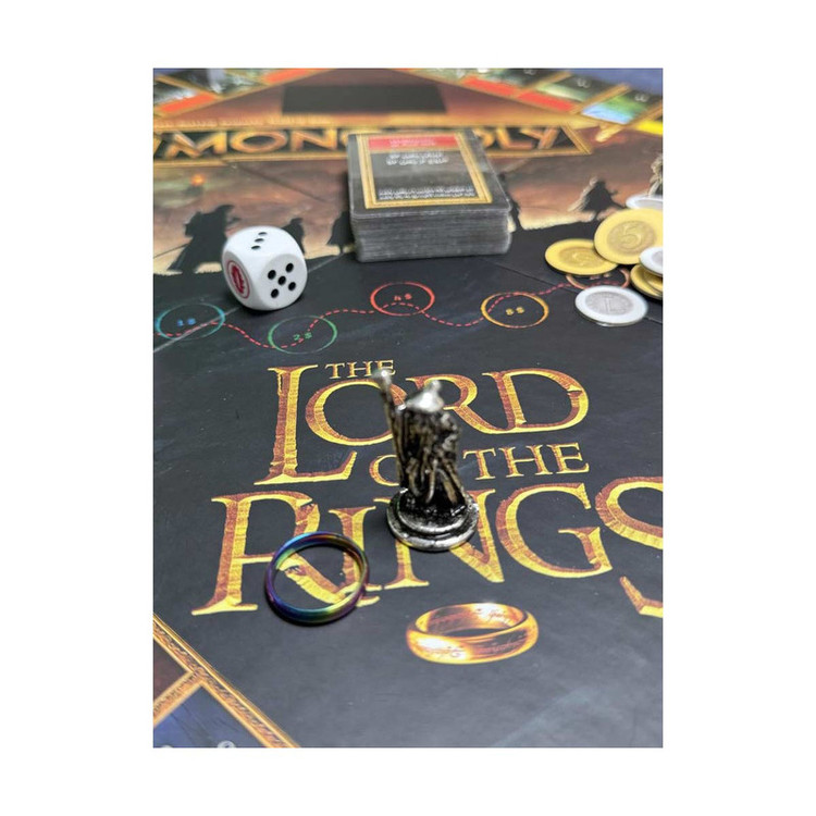 بازی فکری مونوپولی ارباب حلقهها فکرآوران مدل Monopoly بازی استراتژیک 2 تا 6 نفره با کنترل حلقه قدرت، نقشآفرینی، جمعآوری امتیاز و مدت زمان بیش از یک ساعت مناسب 8 سال به بالا