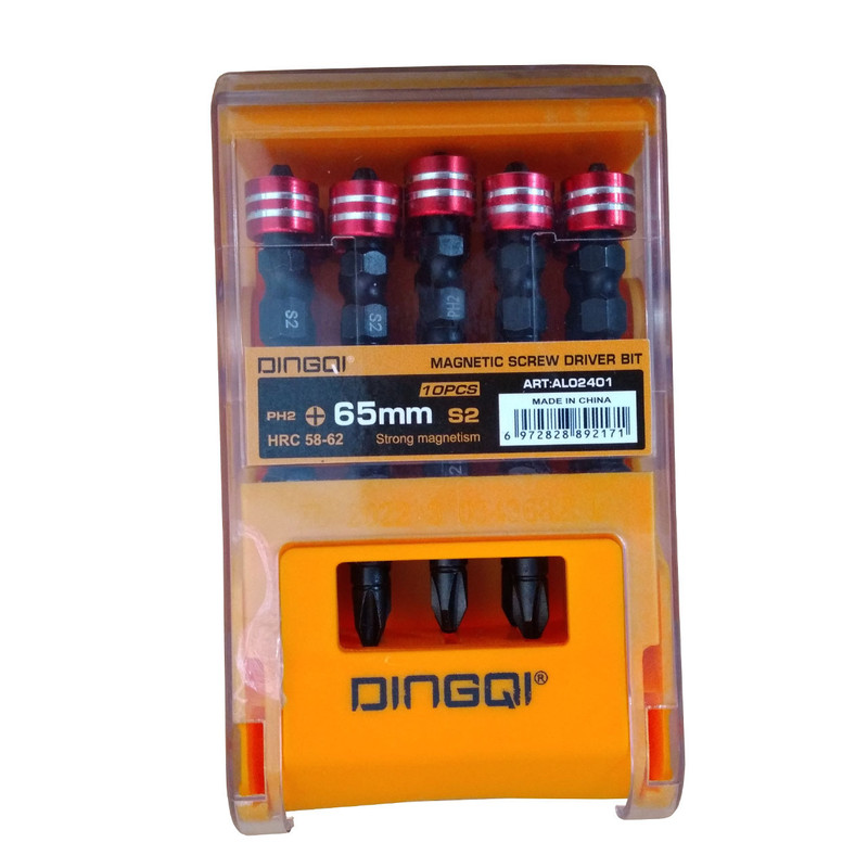 سری پیچ گوشتی دینگشی مدل اتوماتیک مگنتی PH2 کد S2  بسته 10 عددی