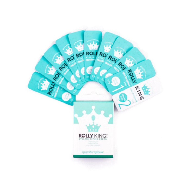 مجموعه لیفت ابرو و مژه رولی کینگ مدل max2 بسته 20 عددی