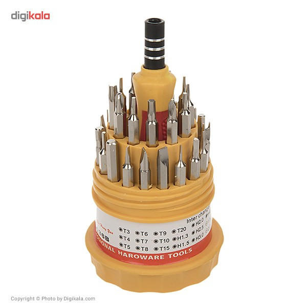 مجموعه 31 عددی سری پیچ گوشتی اچ ان مدل HS-6036B