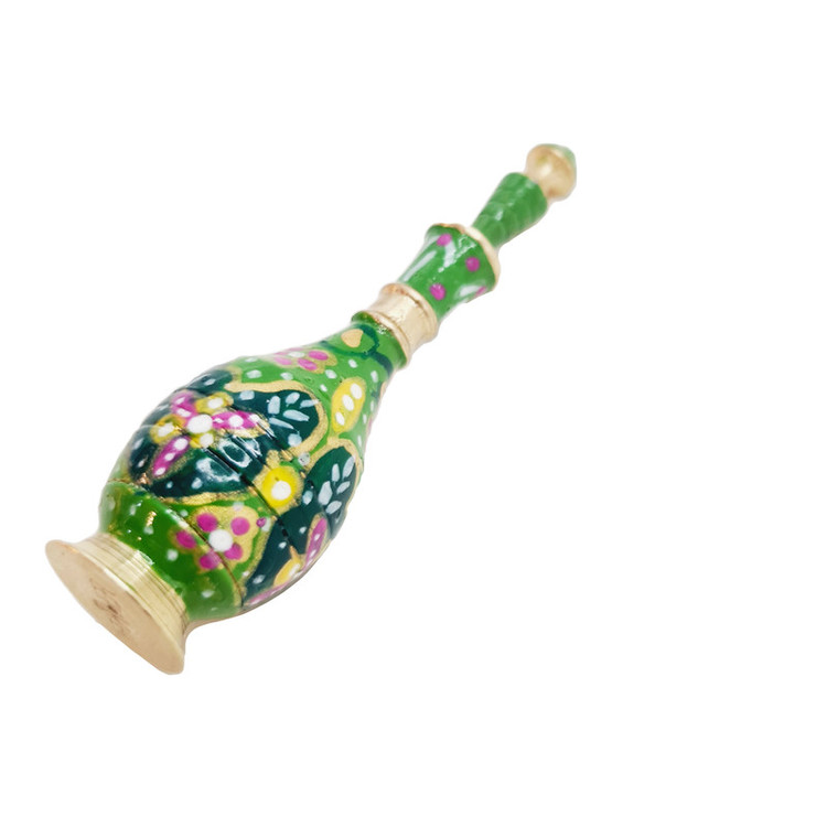 سرمه دان مدل برنجی مینا کاری سوگل