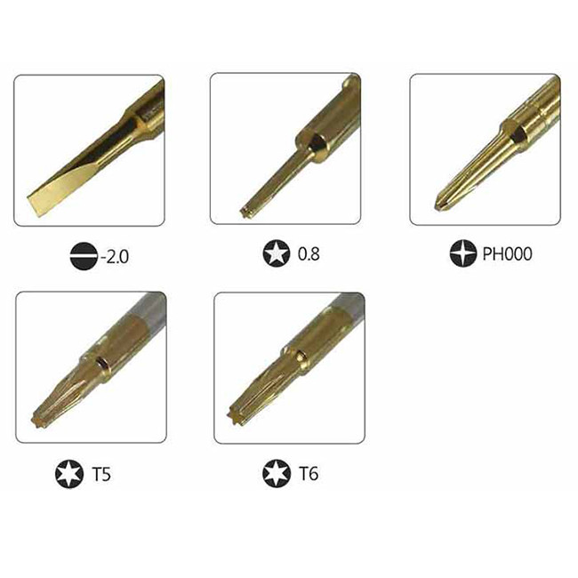 پیچ گوشتی چندسر مدل BST-665 مجموعه 5 عددی