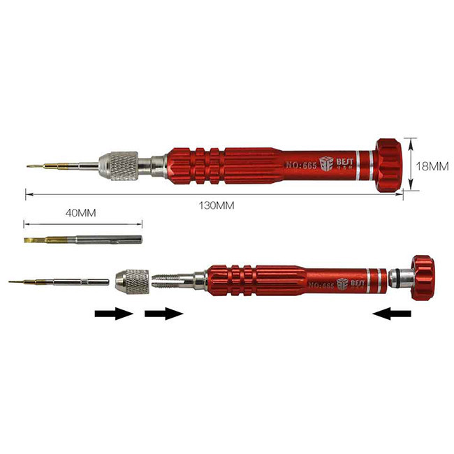 پیچ گوشتی چندسر مدل BST-665 مجموعه 5 عددی