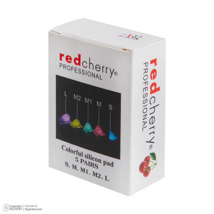 فرمژه رد چری مدل Colorful Silicone Pad بسته 10 عددی