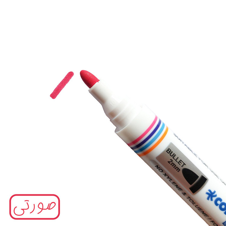 ماژیک وایت برد کرونا طرح گرد مدل CO-4070 به همراه تخته پاک کن بسته 9 عددی