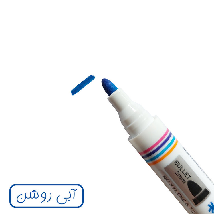 ماژیک وایت برد کرونا طرح گرد مدل CO-4070 به همراه تخته پاک کن بسته 9 عددی