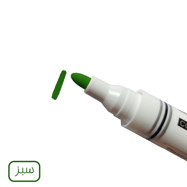 ماژیک وایت برد کرونا طرح گرد مدل CO-4070 به همراه تخته پاک کن بسته 9 عددی