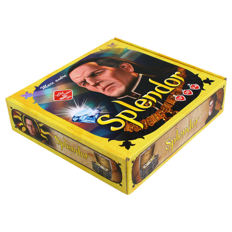 بازی فکری بردگیم مدیریت منابع مدل اسپلندور MJ-SPLN 002 مناسب 2 تا 4 نفر، با کارتهای سه سطح دشواری، 40 ژتون پلاستیکی، کارت اشراف زاده، بروشور و آموزش تصویری، زمان بازی 30 دقیقه