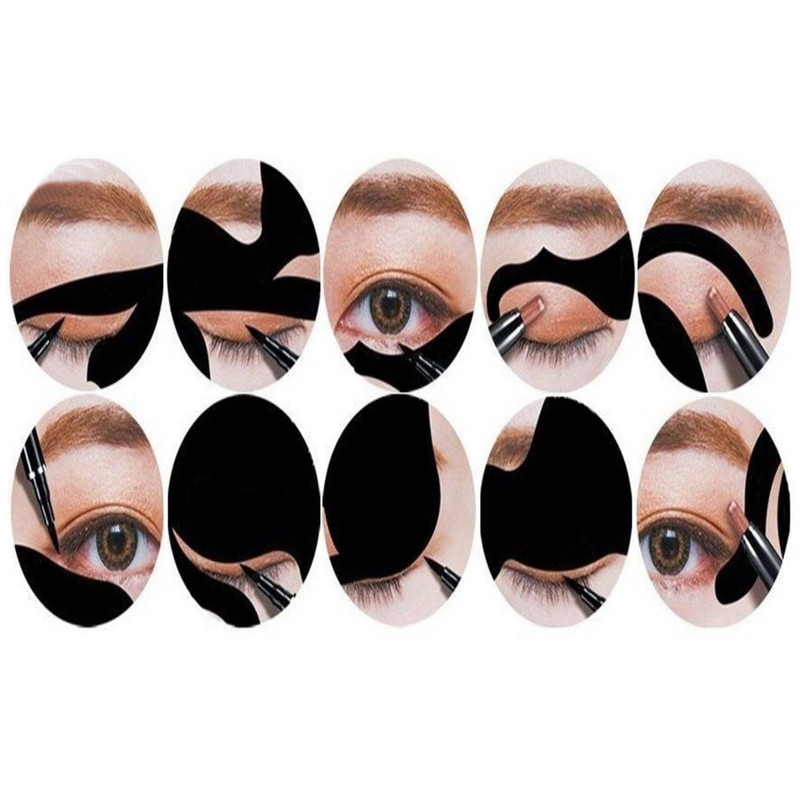 شابلون ابرو و خط چشم مدل Cat Line مجموعه 6 عددی