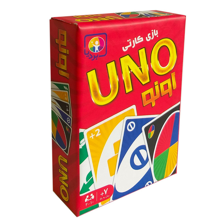 بازی کارتی فکری اونو بردیا مدل UNO 108 شامل 108 کارت با 3 دسته کارت شماره، اقدام و وحشی، مناسب 2 تا 10 بازیکن، مناسب رده سنی 7 سال به بالا، تقویت حافظه و مهارتهای اجتماعی، مدت بازی کمتر از یک ساعت