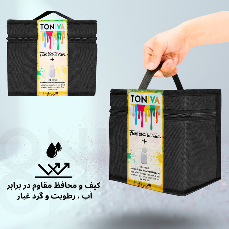 ماژیک راندو تونیوا مدل Touch 60 به همراه محلول احیای ماژیک مجموعه ۶۰ عددی