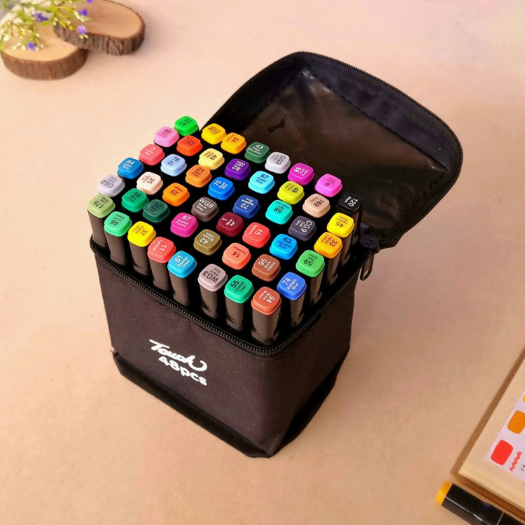 ماژیک راندو تاچ پارکر مدل دوسر بسته 48 عددی به مراه استند