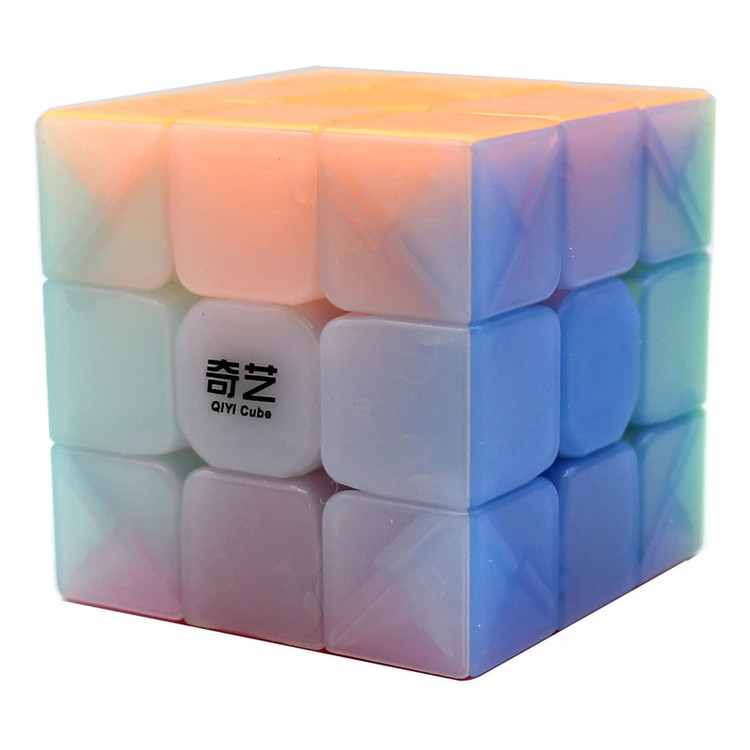 مکعب روبیک کای وای مدل ژله ای شفاف 3 طرح Warrior S