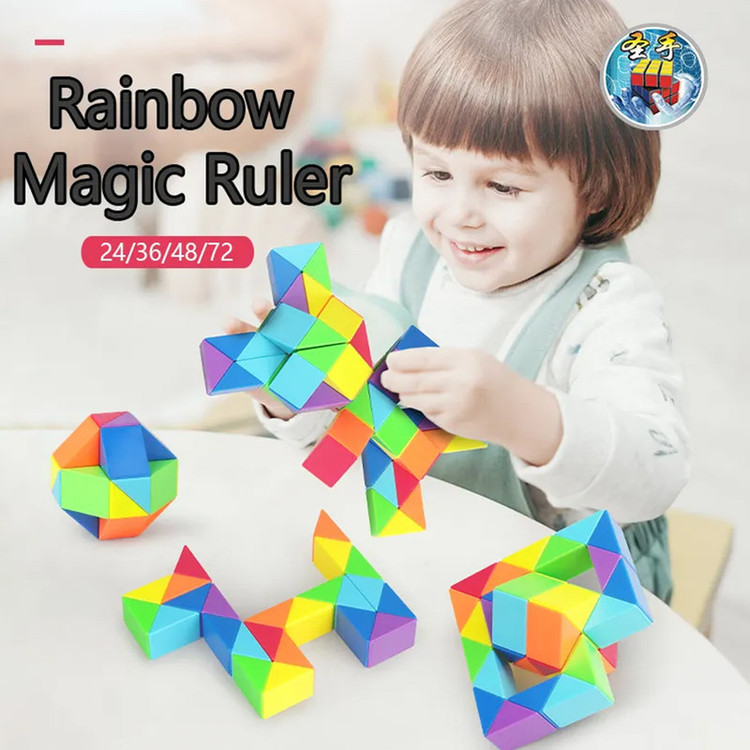 مکعب روبیک شنگ شو مدل ماری 36 قطعه چند رنگ Sengso Magic Snake 36 pcs