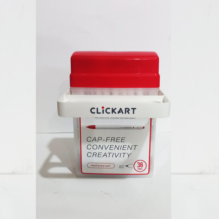 ماژیک زبرا مدل CLICKART مجموعه 36 عددی