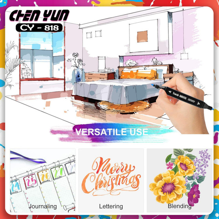 ماژیک راندو شین یان مدل CY-818 مجموعه ۴۸ عددی