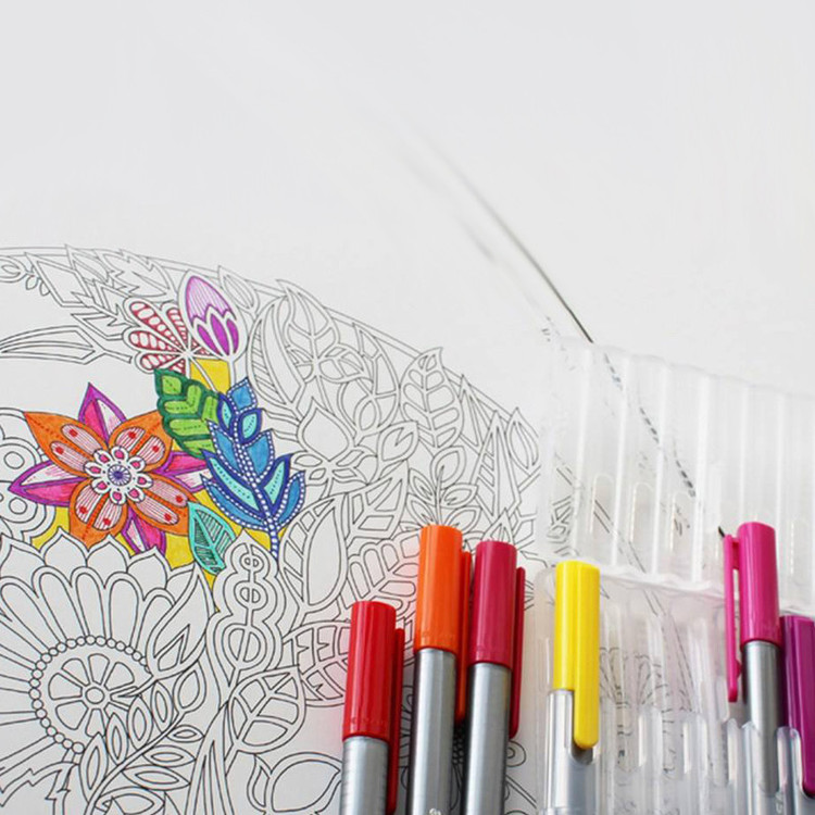 روان نویس استدلر کد 334PCC20 مدل Triplus Fineliner Brilliant Colours بسته 20 عددی به همراه کیف