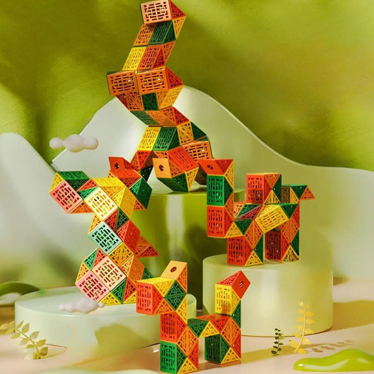 مکعب روبیک چی ای مدل ماری دی ان ای 72 قطعه کای وای QY Magic Snake DNA 72 pcs