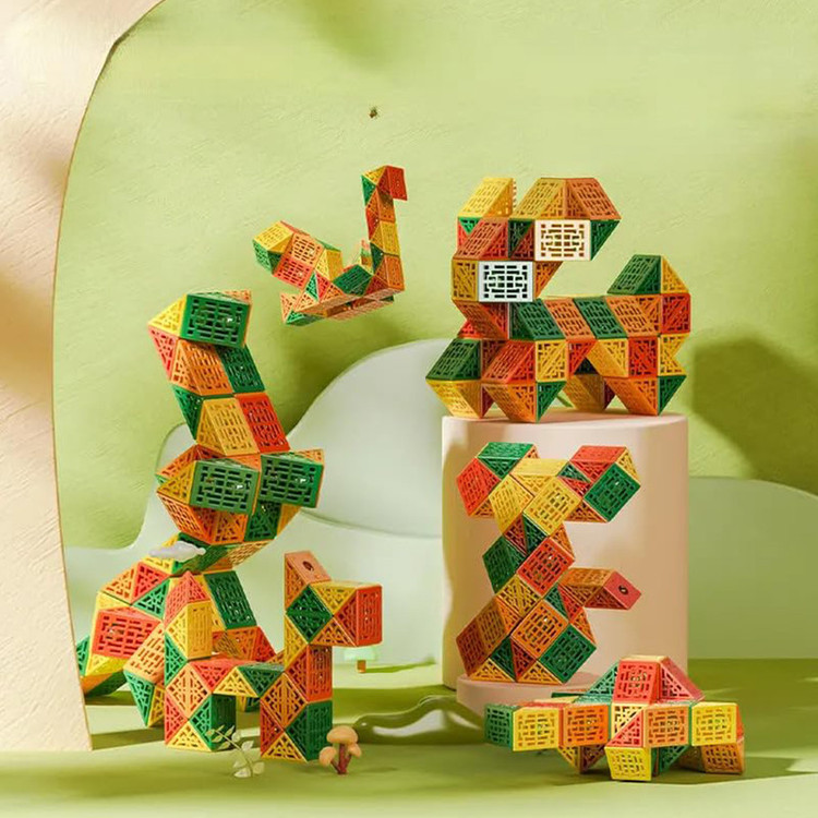 مکعب روبیک چی ای مدل ماری دی ان ای 72 قطعه کای وای QY Magic Snake DNA 72 pcs