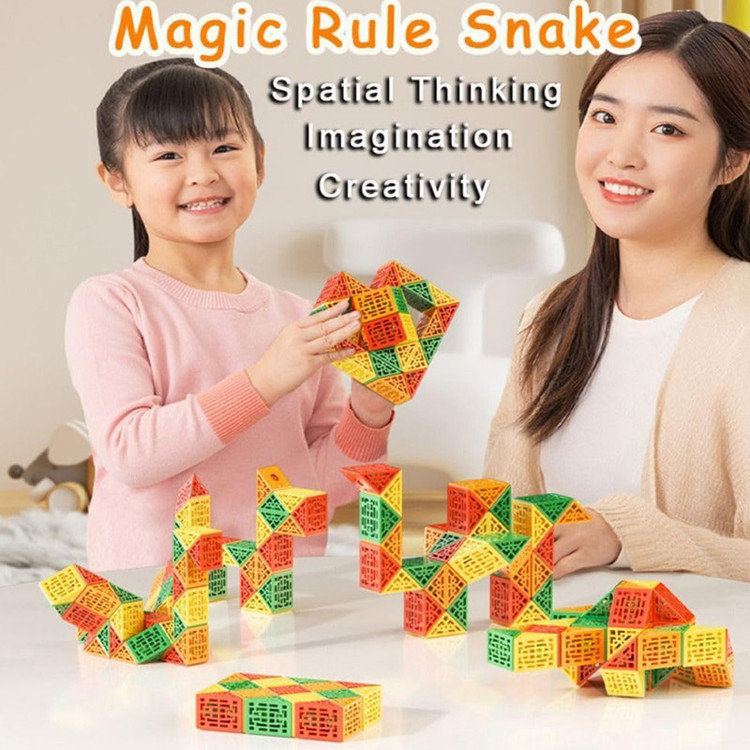 مکعب روبیک چی ای مدل ماری دی ان ای 72 قطعه کای وای QY Magic Snake DNA 72 pcs