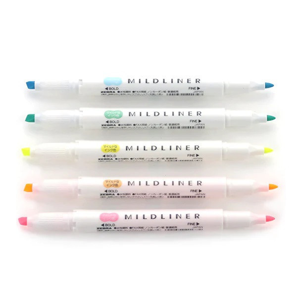 ماژیک علامت گذار زبرا مدل MILDLINER مجموعه 4 عددی